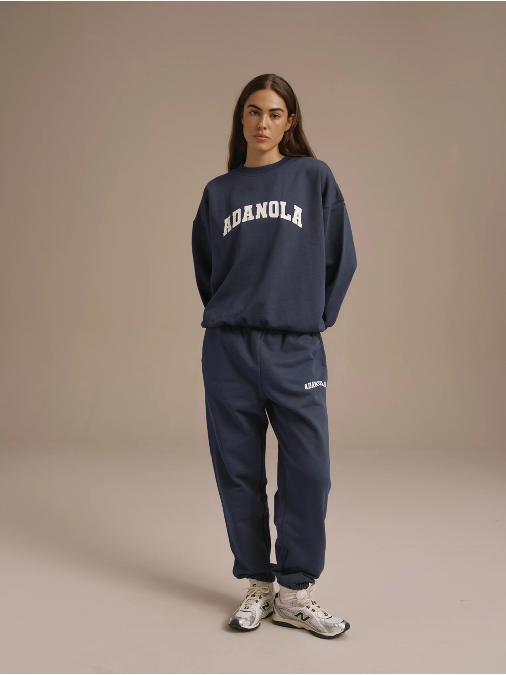 Adanola Varsity Sweatpants - Washed Midnight Blue